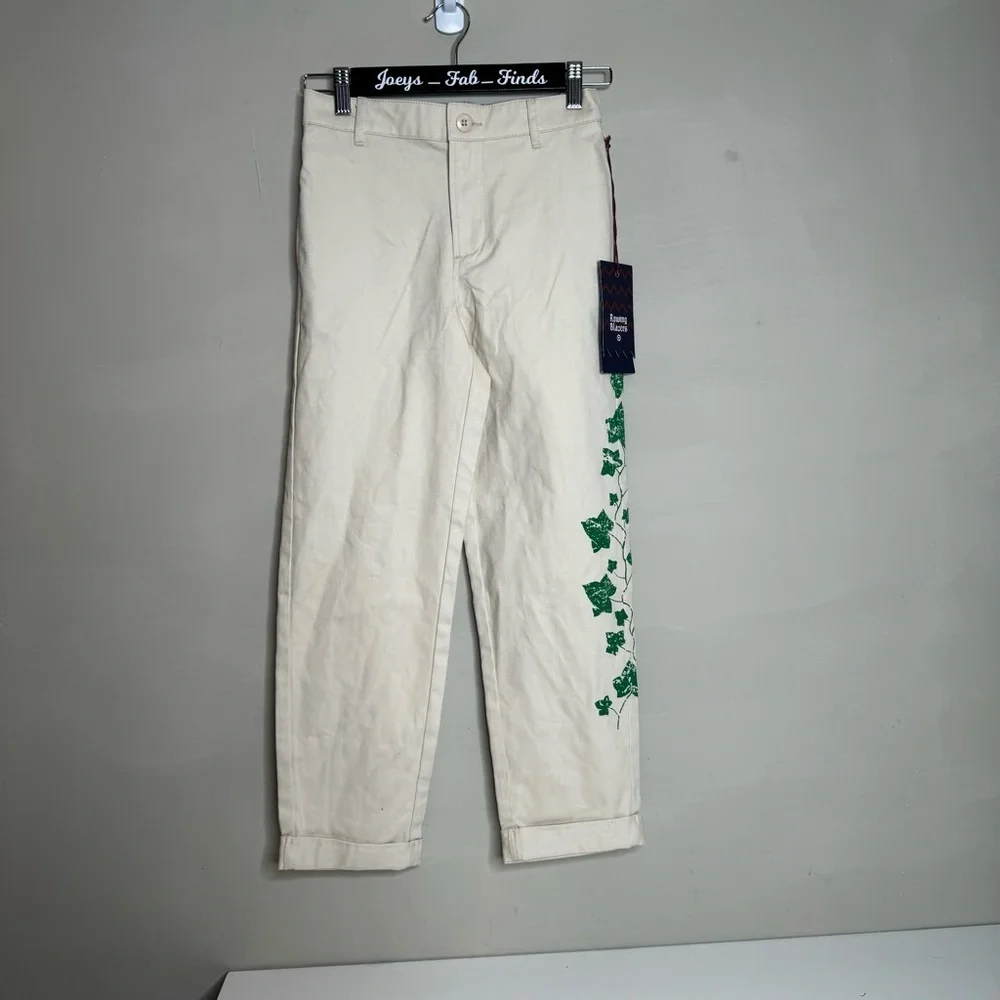 Rowing Blazers Youth Ivy Vine Print Khaki Pants
